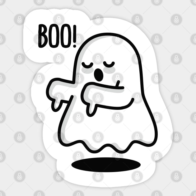 Boo! Ghost Sticker by LaundryFactory